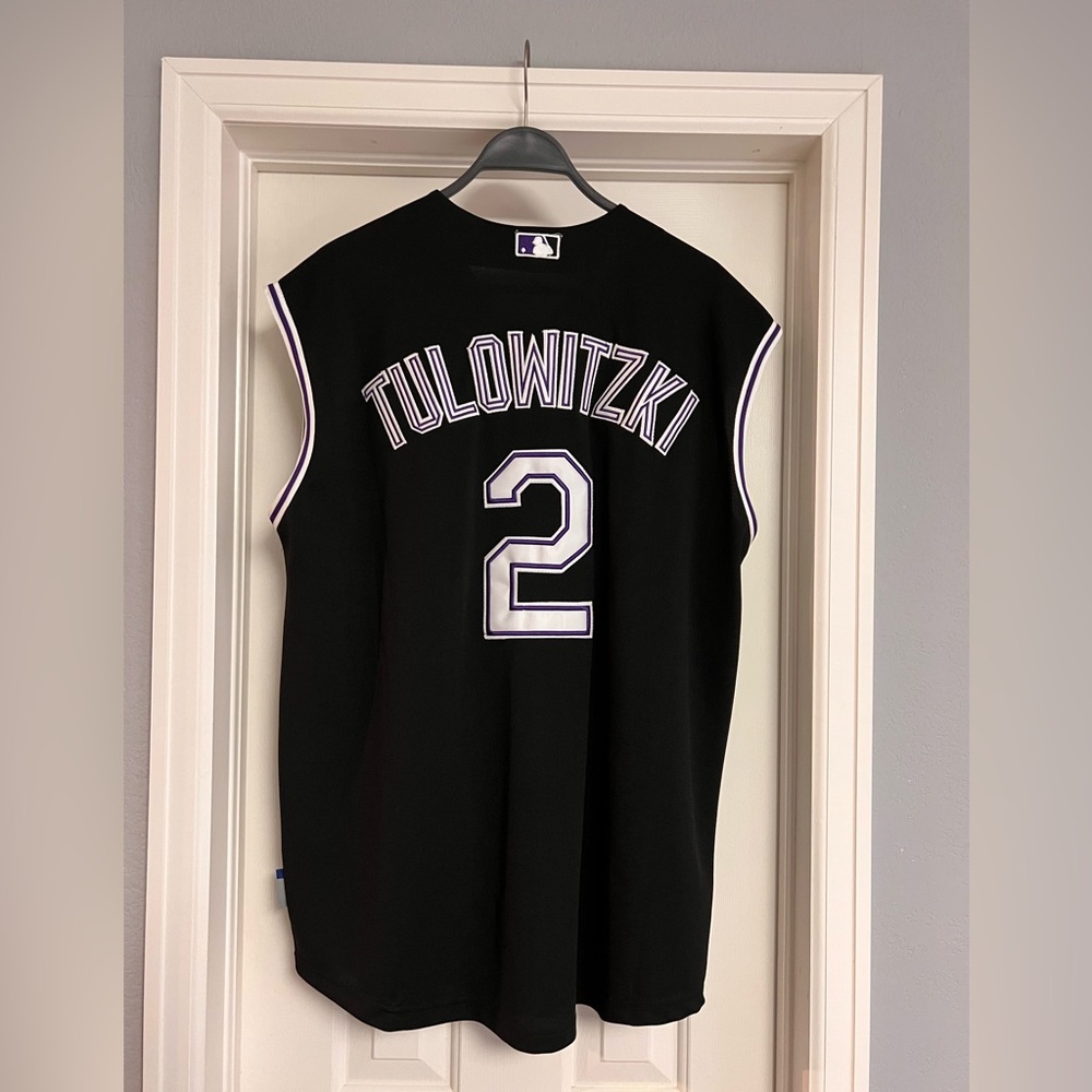 Authentic Tulowitzki Majestic On-Field Colorado Rockies Vest - Picture 2 of 5